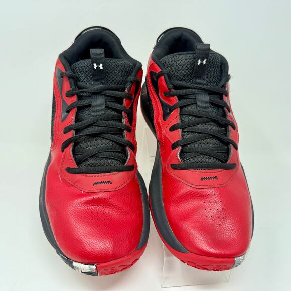 Under Armour UA Lockdown 6 Basketball Shoes Mens11 Red Black L.4.7 - Picture 8 of 15